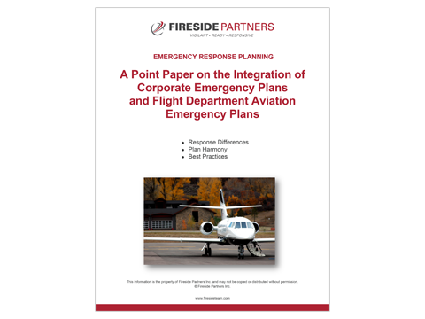 Integrating Corporate & Flight Department Emergency Plans